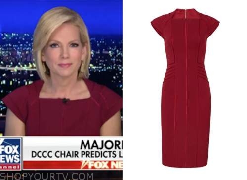shannon bream, fox news at night, burgundy dress