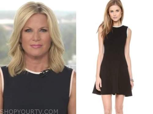 martha maccallum, outnumbered, contrast trim sheath dress