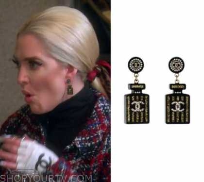 RHOBH: Season 10 Episode 13 Erika's Black Perfume Bottle Earrings