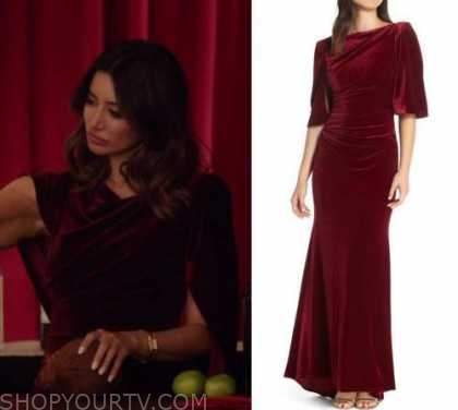 eliza j velvet cape gown