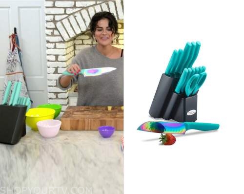 Selena Gomez's rainbow knives are on sale at