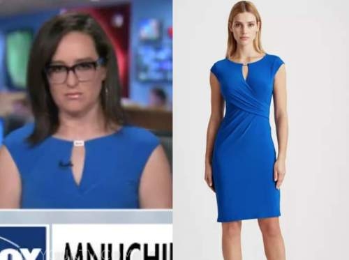 kennedy, outnumbered, blue keyhole sheath dress