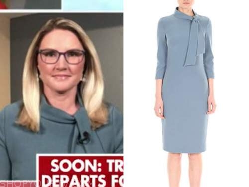 marie harf, blue tie neck dress, outnumbered
