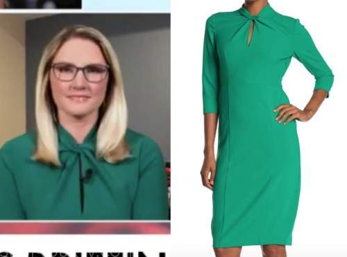 marie harf, green twist neck dress, outnumbered
