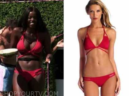 Love Island USA Season 2 Episode 12 Justine s Red Cutout Wrap