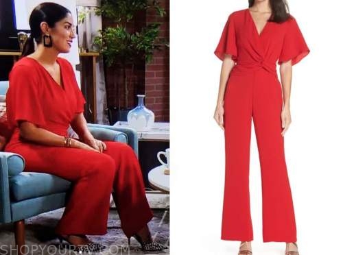 dr. viviana coles, red twist jumpsuit, married at first sight