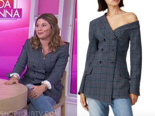 The Today Show: September 2020 Jenna Bush Hager's Plaid Asymmetric ...