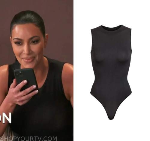 WornOnTV: Kim's beige sleeveless bodysuit on Keeping Up with the Kardashians, Kim Kardashian