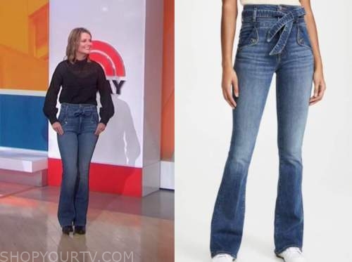 The Today Show: October 2020 Savannah Guthrie's Tie Waist Jeans | Shop ...