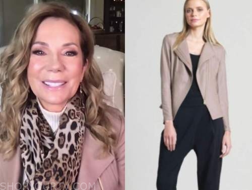 drew barrymore show, kathie lee gifford, pink leather jacket