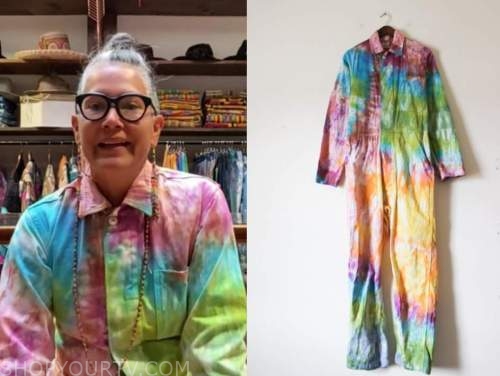 amy yeung, tamron hall show, rainbow tie dye jumpsuit