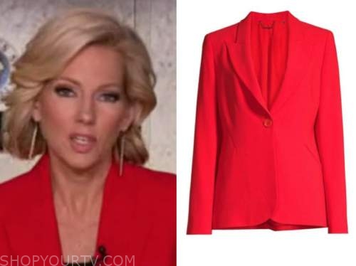 shannon bream, red blazer, fox news at night