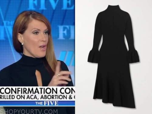 dagen mcdowell, the five, black keyhole knit midi dress