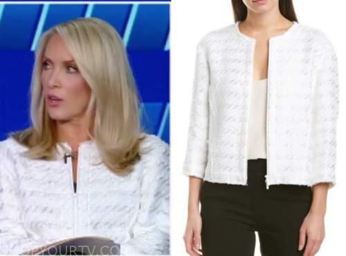 dana perino, the five, white tweed jacket