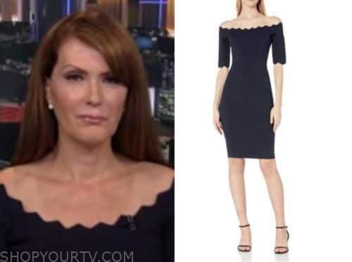 dagen mcdowell, outnumbered, navy scallop dress