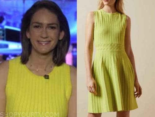 jessica tarlov, outnumbered, yellow knit dress