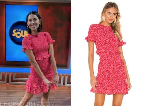 jade catta-preta, the soup, red floral dress