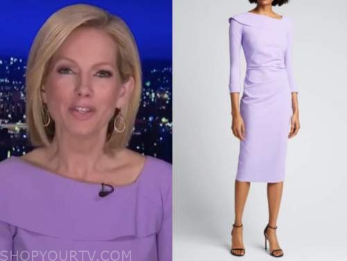 shannon bream, purple dress, fox news at night