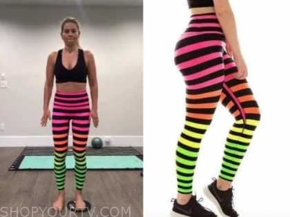 Celebrity Fashion: Instagram Candace Cameron Bure's Rainbow Striped Leggings