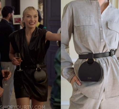 WornOnTV: Camille's black vest and shoulder bag on Emily in Paris, Camille  Razat