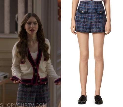 Emily in Paris: Season 1 Episode 6 Emily's Black Pleated Leopard