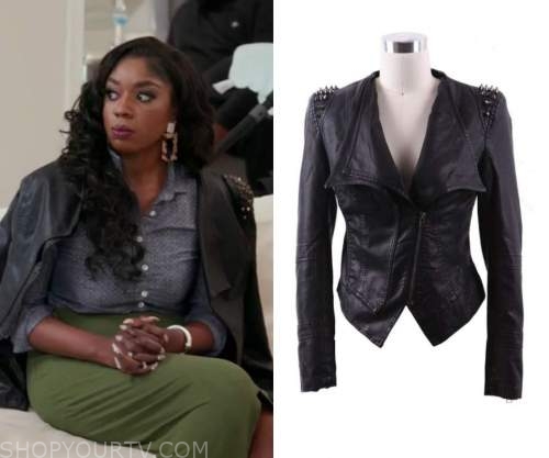 RHOP: Season 5 Episode 10 Wendy's Black Studded Leather Jacket | Shop ...