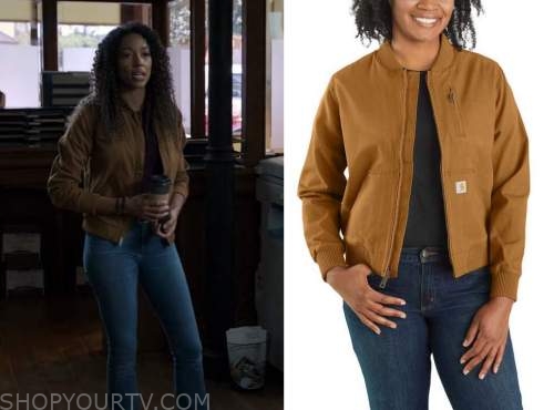 Big Sky: Season 1 Episode 2 Cassie's Brown Zip Jacket | Shop Your TV