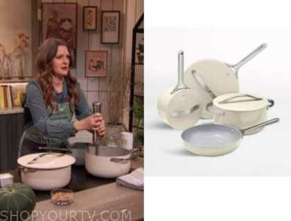 Drew Barrymore Show: November 2020 Drew Barrymore's Ivory Cookware Set
