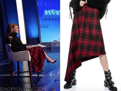 dagen mcdowell, the five, red and black plaid skirt