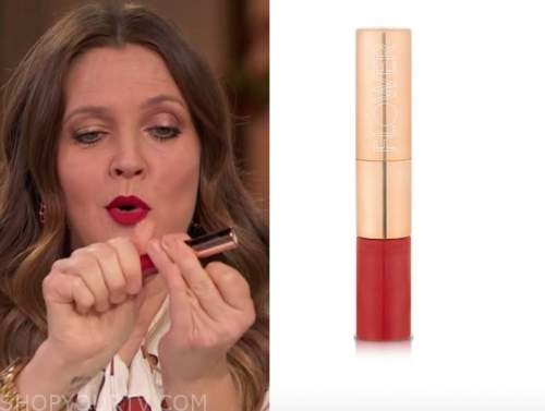 drew barrymore, drew barrymore show, red lipstick