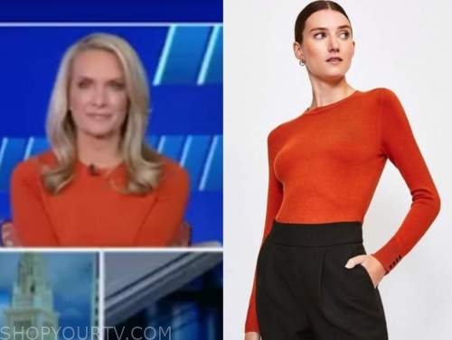 dana perino, the five, orange sweater