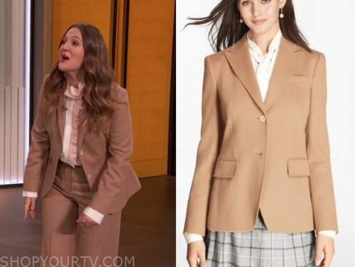 drew barrymore, drew barrymore show, camel blazer