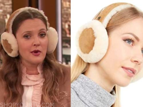 drew barrymore, drew barrymore show, earmuffs