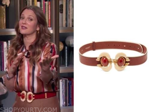 drew barrymore, drew barrymore show, red stone belt