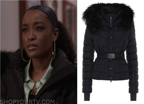 Power Book II – Ghost: Season 1 Episode 6 Diana's Fur Collar Coat ...