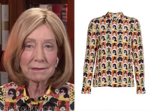 doris kearns goodwin, face print silk shirt, the today show