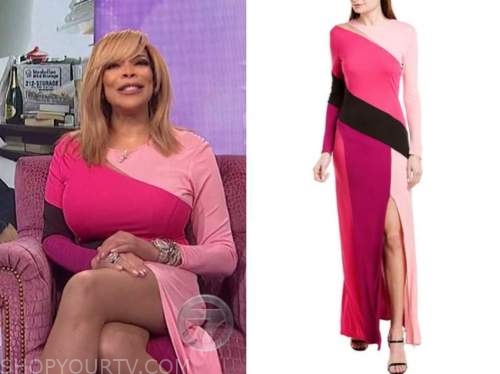 The Wendy Williams Show: January 2021 Wendy Williams's Pink Colorblock ...