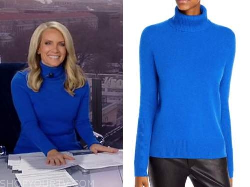 America's Newsroom: January 2021 Dana Perino's Blue Turtleneck Cashmere ...