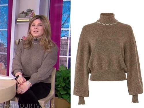 The Today Show: January 2021 Jenna Bush Hager's Brown Scallop ...