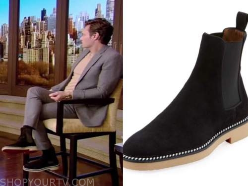 Live with Kelly and Ryan: January 2021 Ryan Seacrest's Black Suede ...