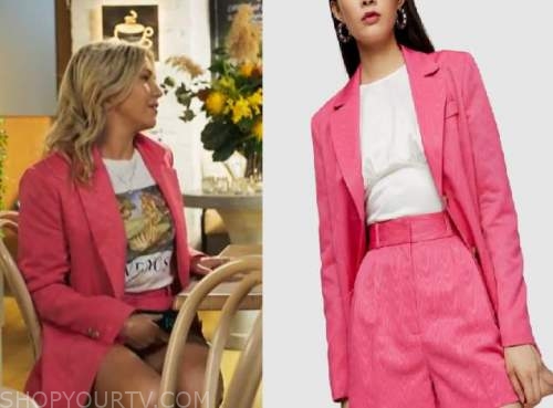 Neighbours: January 2021 Amy's Pink Blazer | Shop Your TV