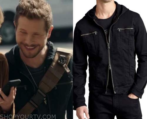 The Resident: Season 4 Episode 1 Conrad's Zip Black Jacket | Shop Your TV