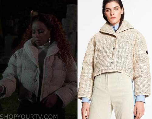 Power Book II Ghost Mary J. Blige Shearling Leather Jacket