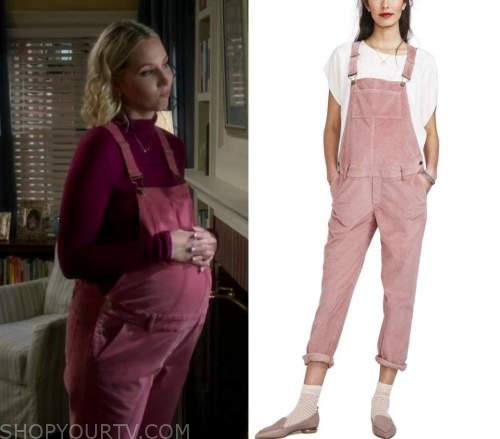 Last Man Standing: Season 9 Episode 1 Mandy's Pink Corudory overalls ...