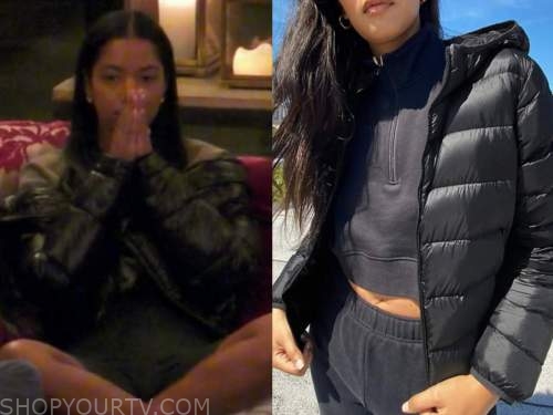 bri springs, black puffer jacket, the bachelor