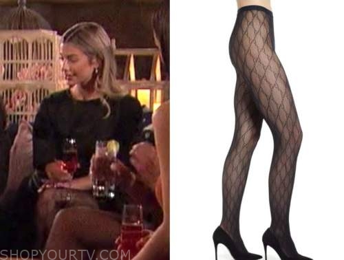 Black Interlocking G Tights, GUCCI®