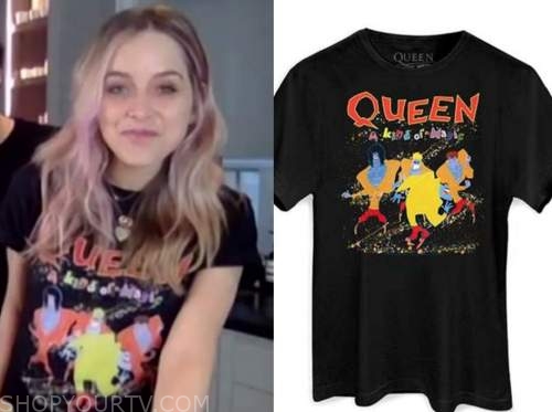 jenny mollen, drew barrymore show, black queen tee