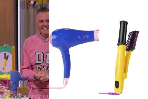 drew barrymore, drew barrymore show, ross mathews, hair tools