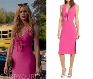 Ginny and Georgia: Season 1 Episode 1 Georgia's Pink Tie Front Dress ...