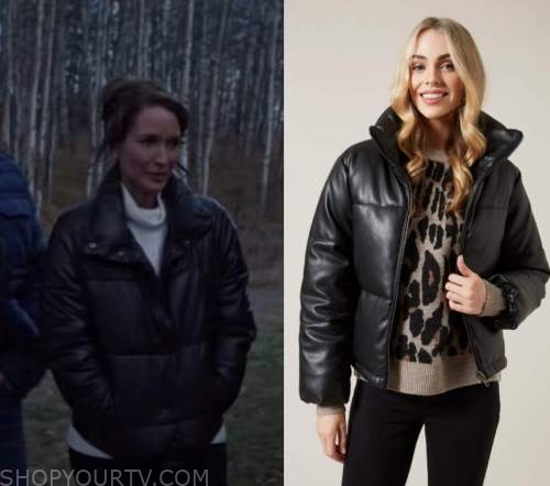 Heartland: Season 14 Episode 6 Leather Look Puffer Jacket | Fashion ...